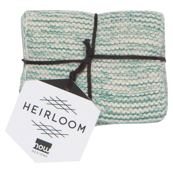 Heirloom Knit Dishcloths - Lagoon