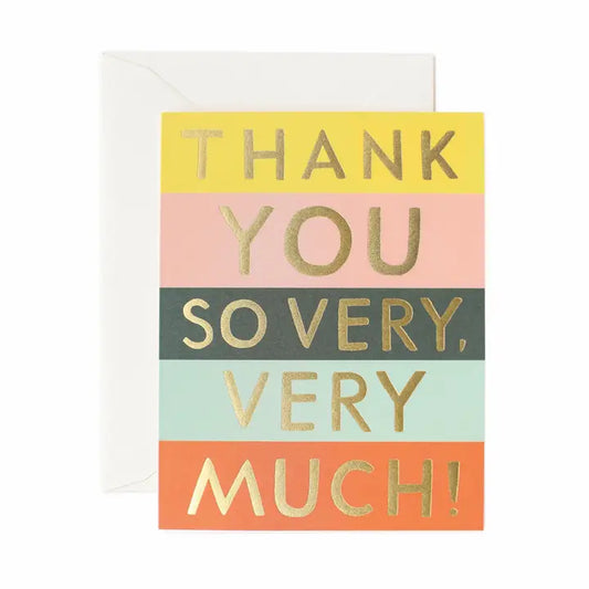 Rifle Paper Co Card - Color Block Thank You