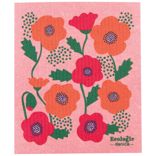 Swedish Dishcloth - Poppy