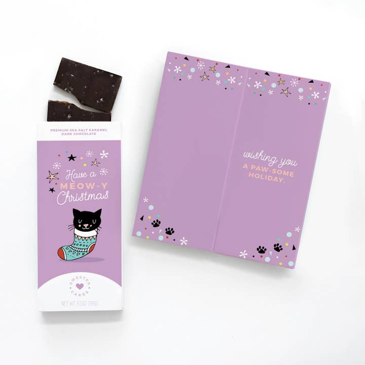 Chocolate-Filled Card - Meow-Y Christmas