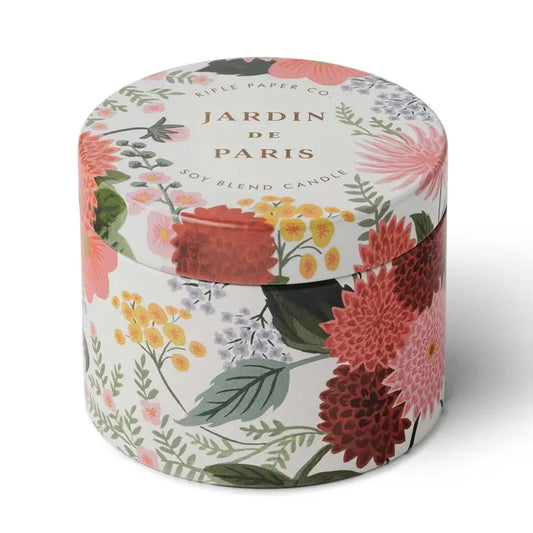 Rifle Paper Co Tin Candle - Dahlia Jardin De Paris