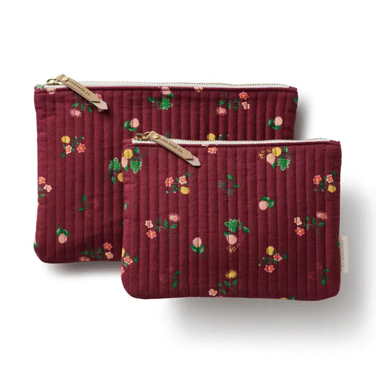 Quilted Pouch Set - Ditsy Dahlia