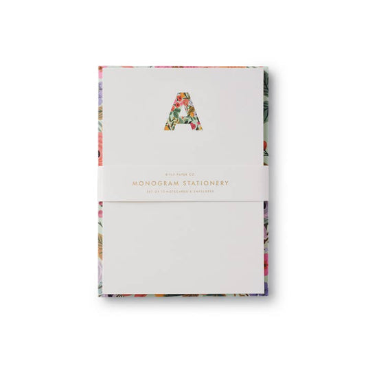Rifle Paper Co Monogram Note Cards - Garden Party