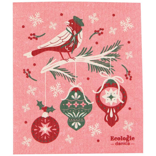 Swedish Dishcloth - Season's Tweetings