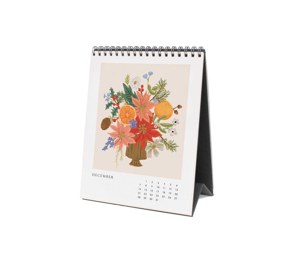 Rifle Paper Co 2025 Desk Calendar - Flower Studies