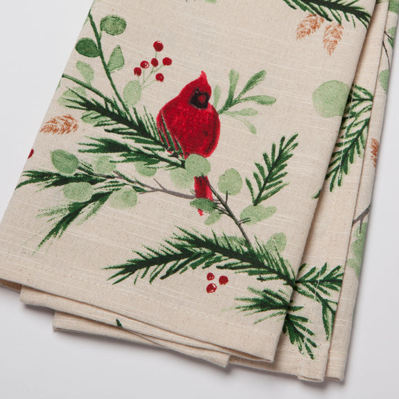 Forest Birds Tea Towel