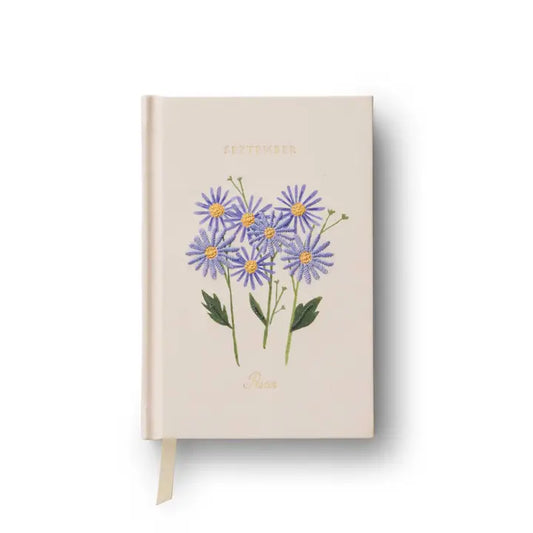 Rifle Paper Co Birth Month Mini Embroidered Journal - September