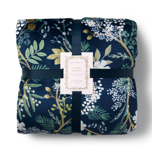 Rifle Paper Co Fleece Blanket - Juniper Forest