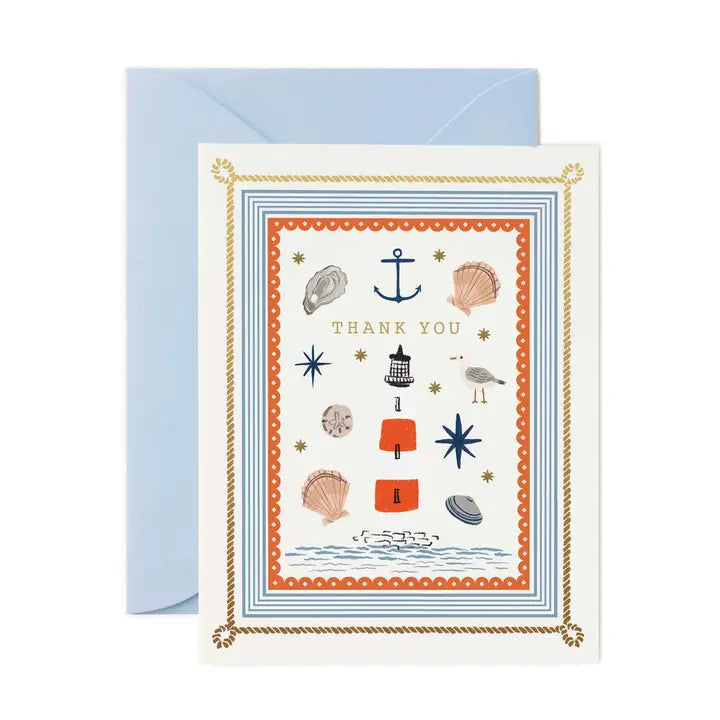 Rifle Paper Co Card - Seaside Thank You