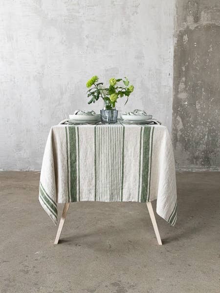 Provence Linen Tablecloth - Green