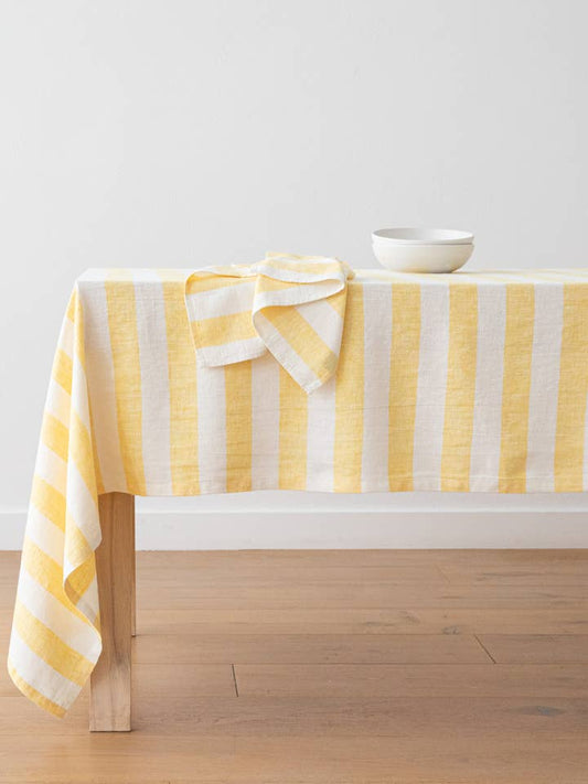 Philippe Linen Tablecloth - Yellow