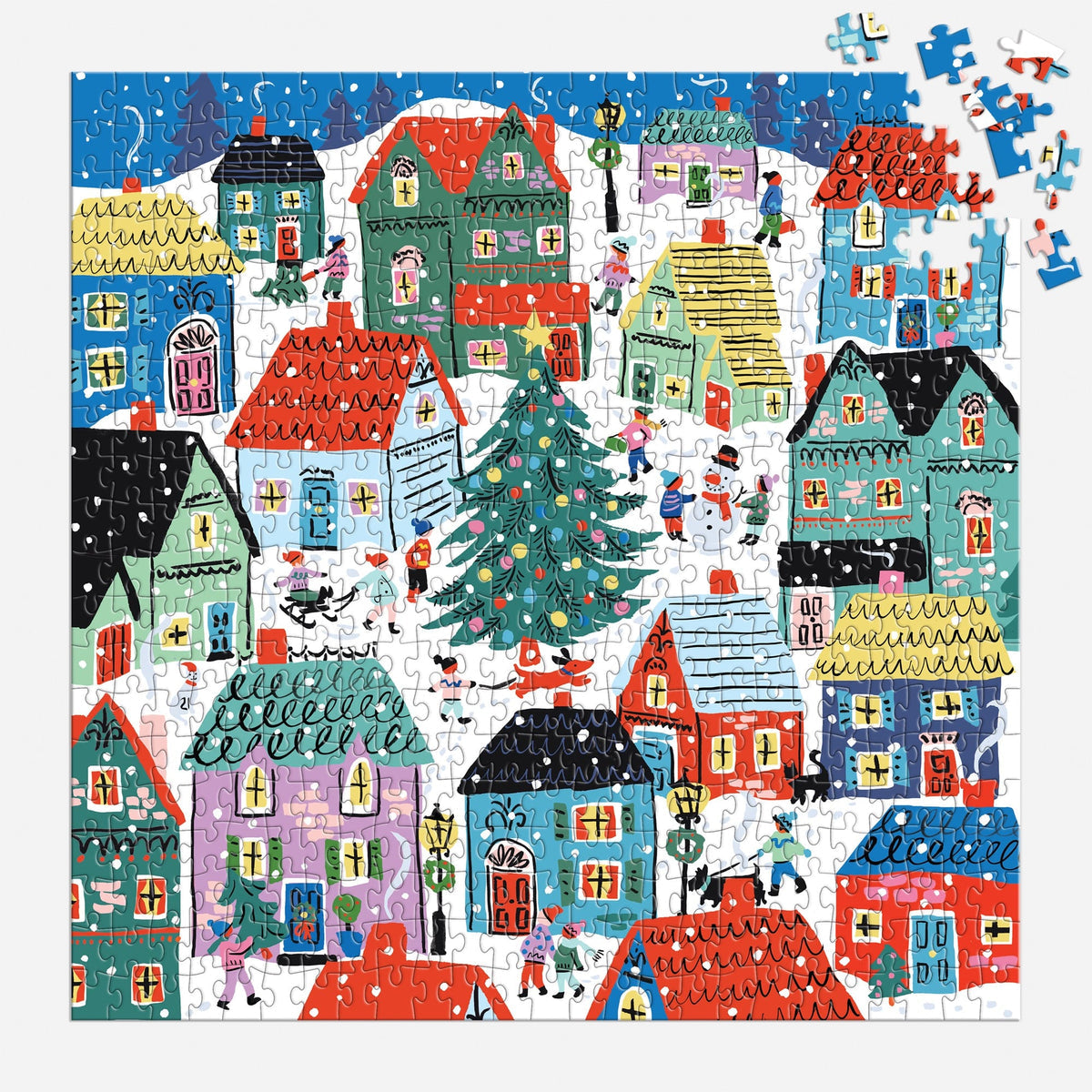 Christmas in the Village House Puzzle