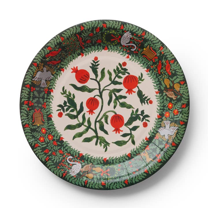 Rifle Paper Co Small Paper Plate - Christmastide