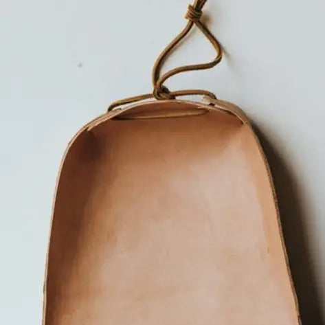 Leather Dustpan - Natural