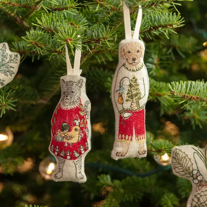 Cat with Gifts Ornament