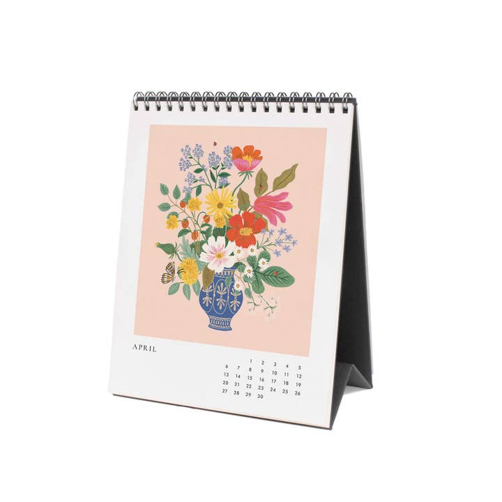 Rifle Paper Co 2025 Desk Calendar - Flower Studies