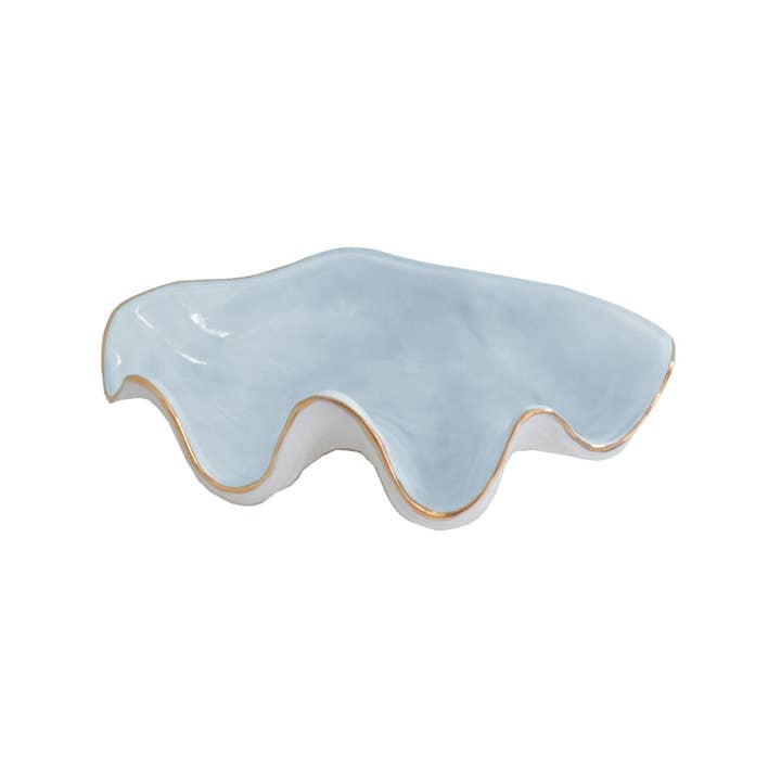 Clam Shell Bowl - Pale Blue