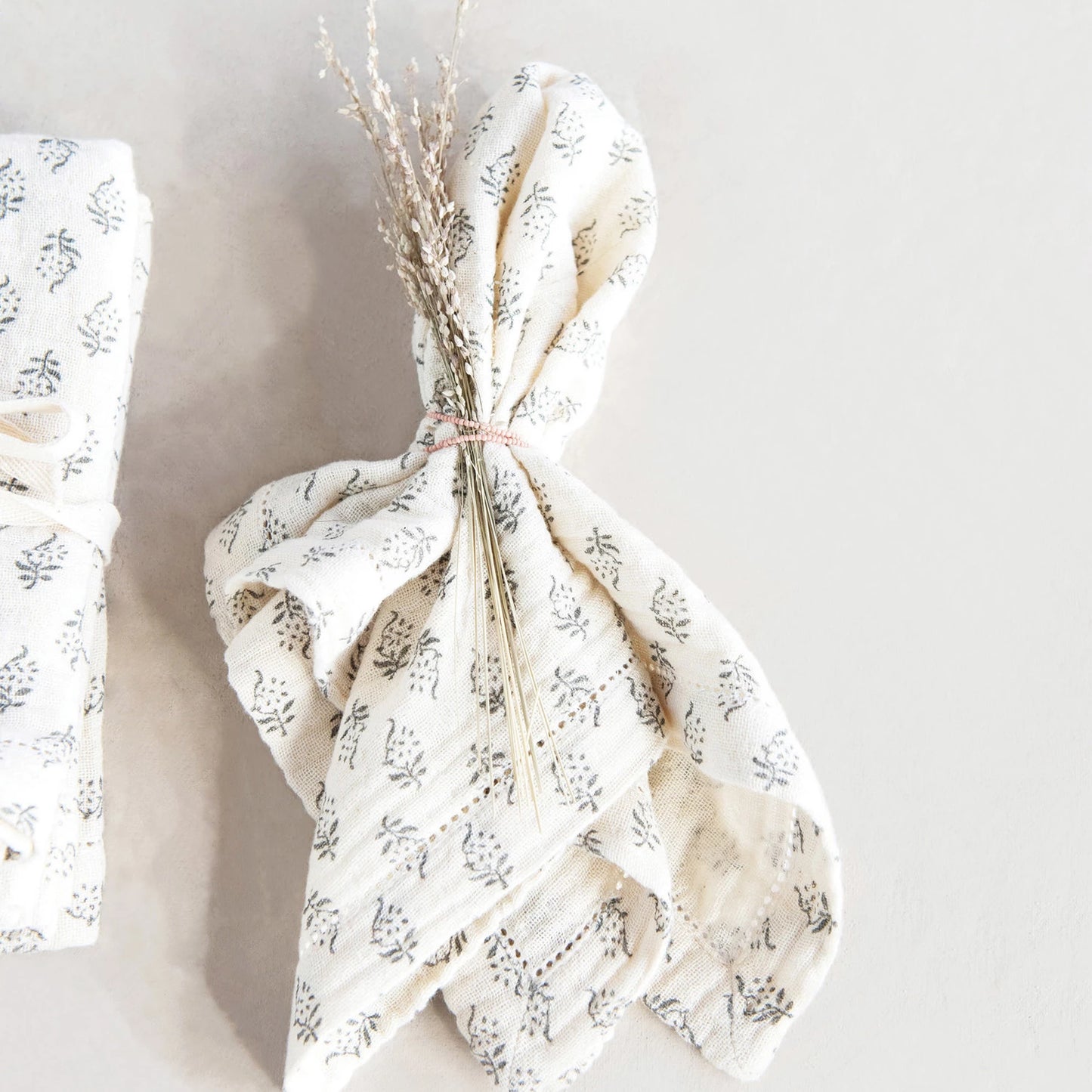 Cotton Napkin Set - Floral Print