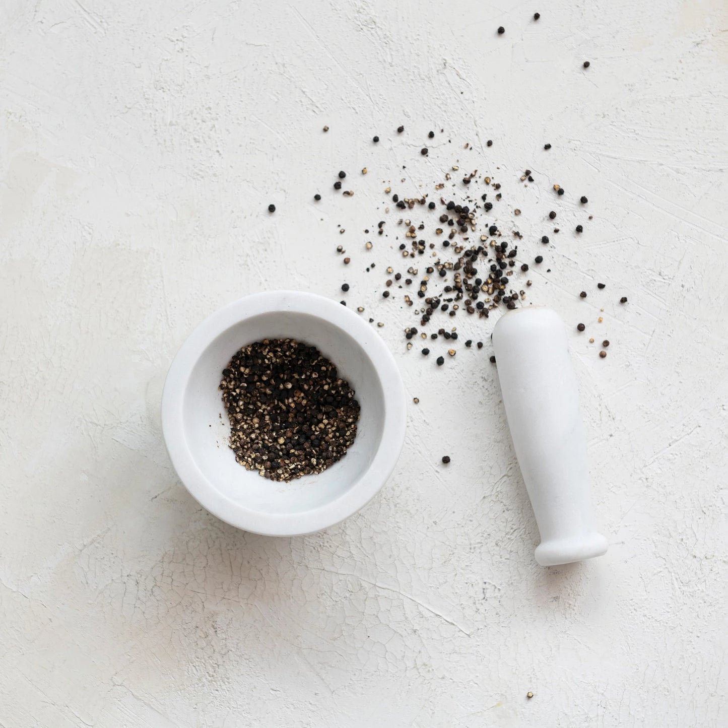 White Marble Mortar & Pestle