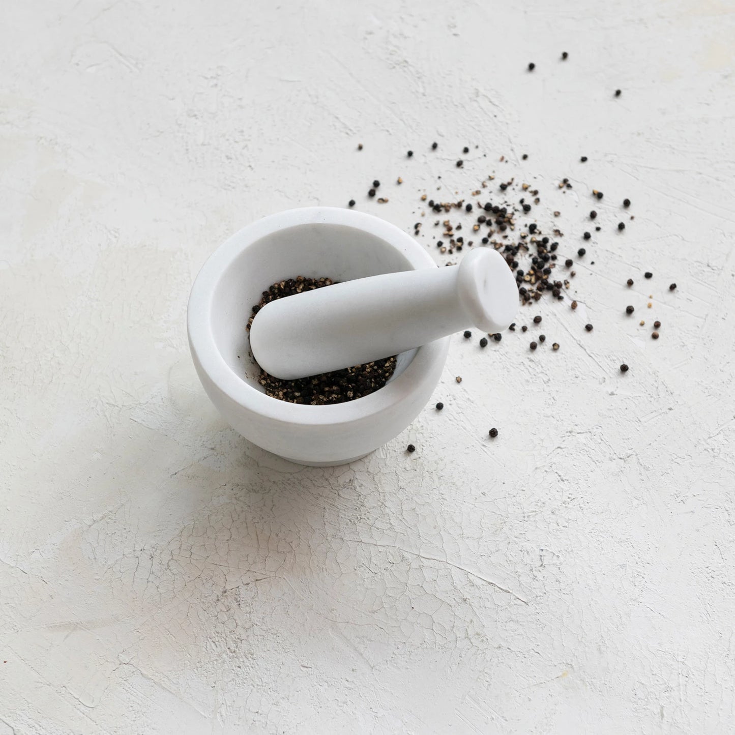 White Marble Mortar & Pestle