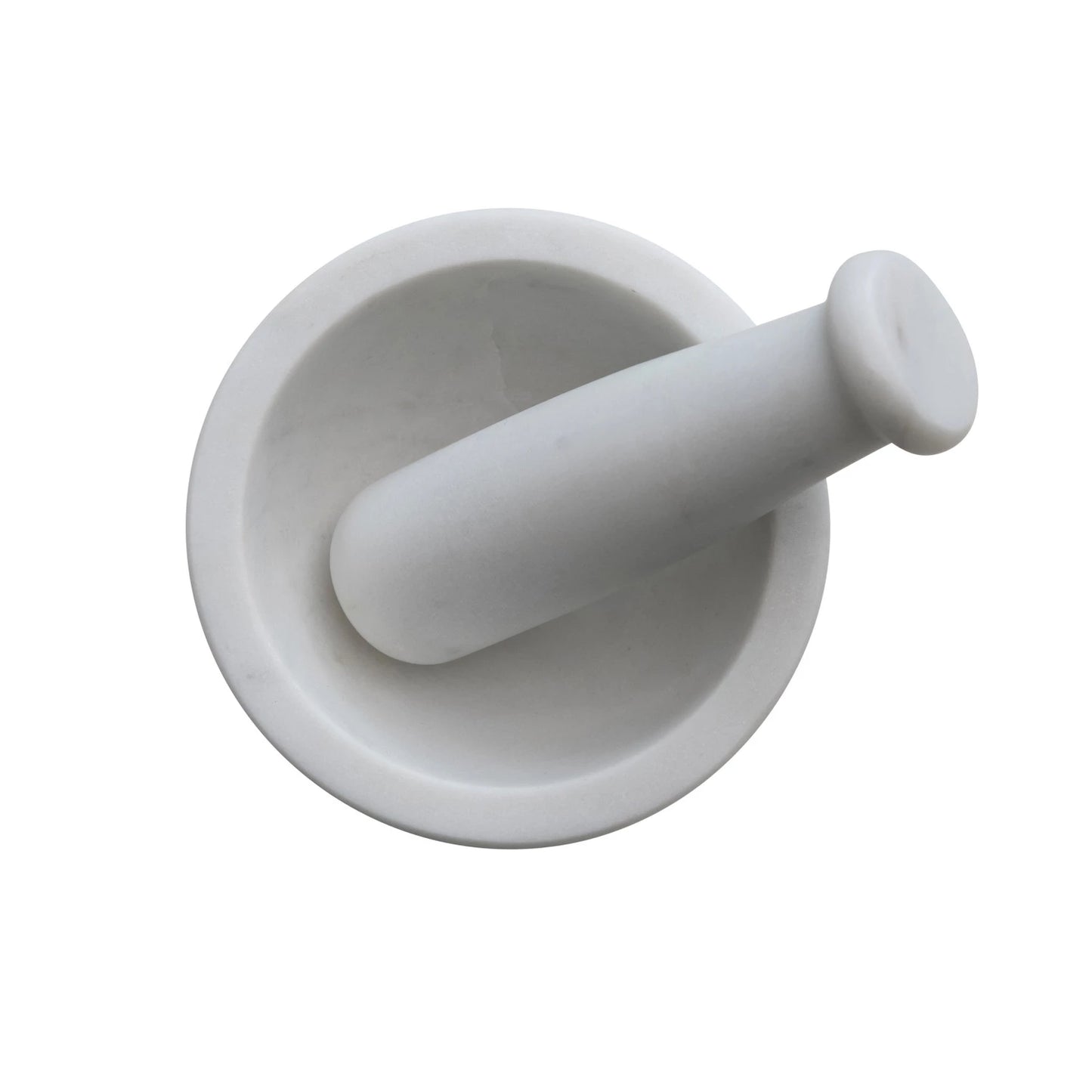 White Marble Mortar & Pestle