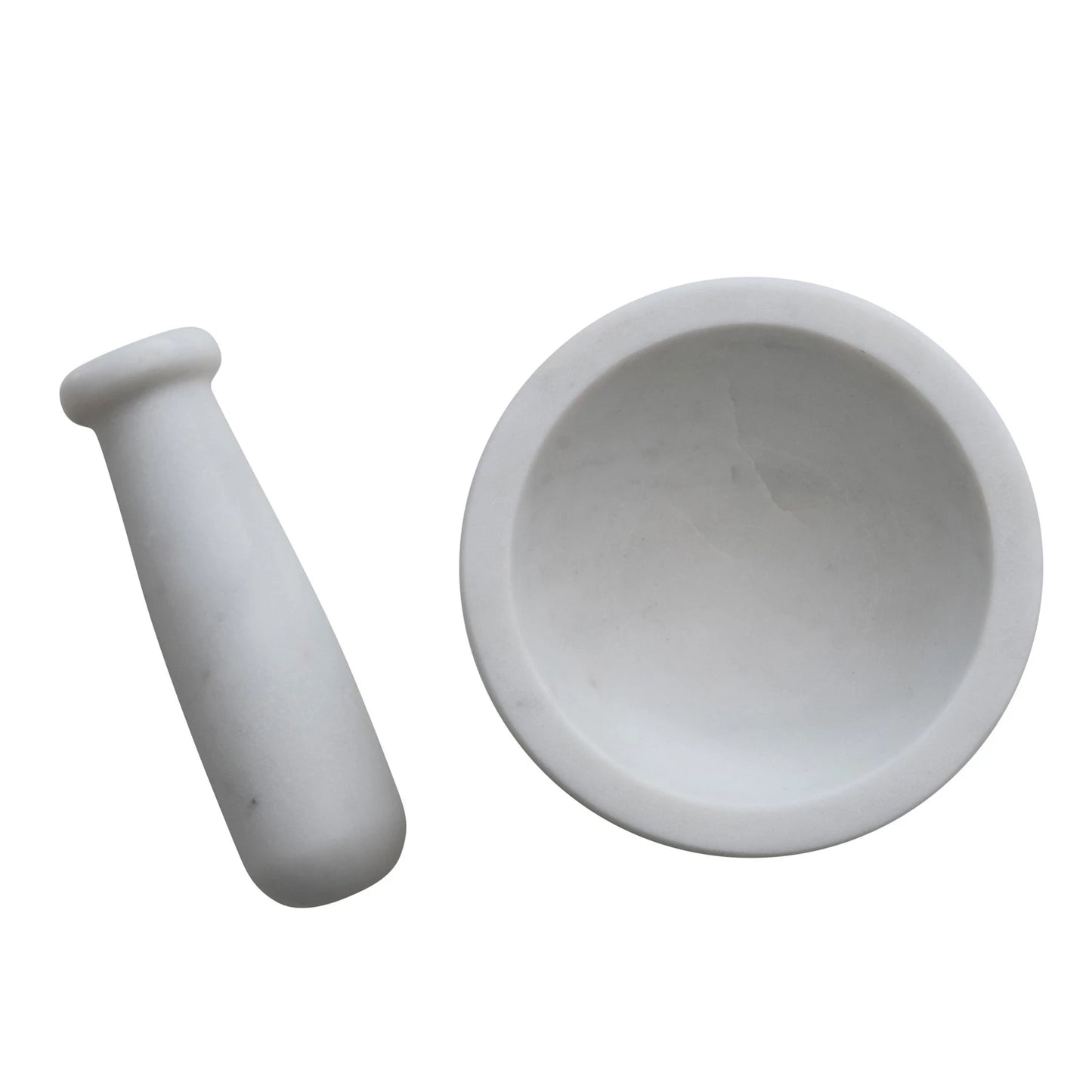 White Marble Mortar & Pestle