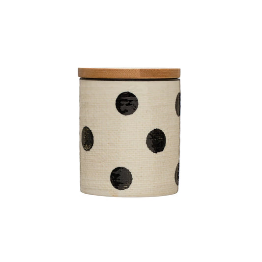 Stoneware Canister - Dots
