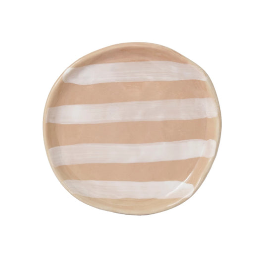 Stoneware Plate - Stripe