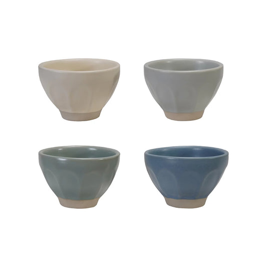 Stoneware Pinch Pot -  Matte Blue