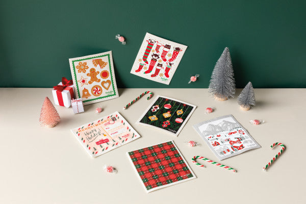 Swedish Dishcloth - Postcard to Santa