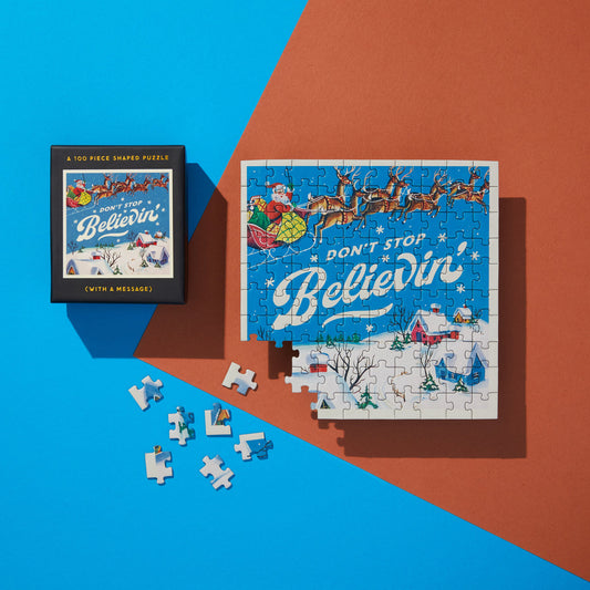 Don't Stop Believin' Mini Shaped Puzzle