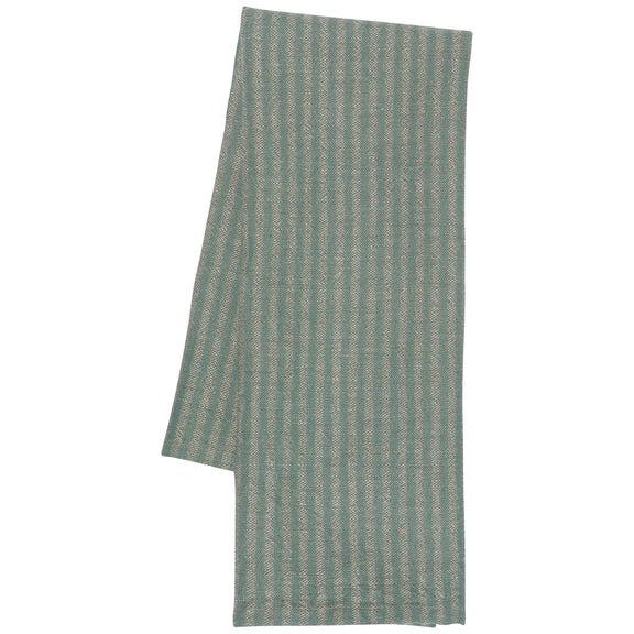 Linen Stripe Dishtowel - Jade