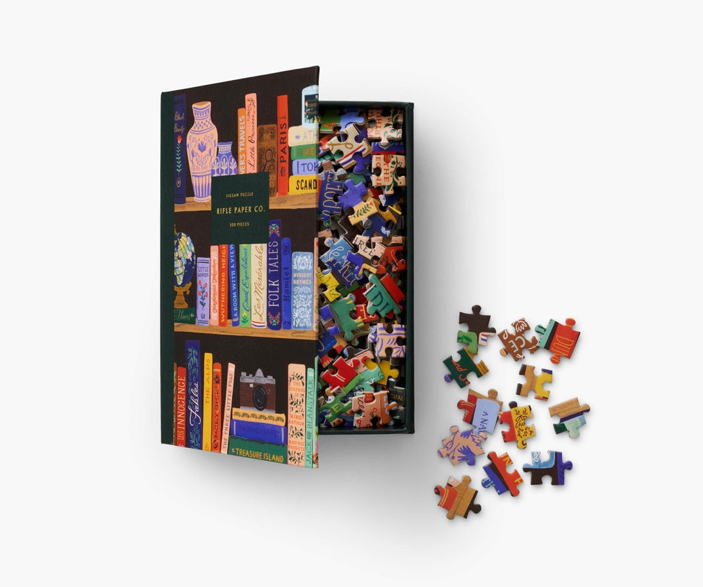 Rifle Paper Co Puzzle - Bookshelf