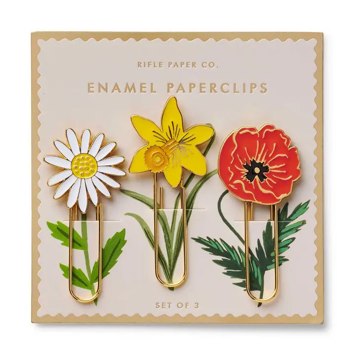 Rifle Paper Co Enamel Paper Clip Set - Garden Study