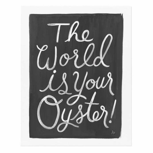 Rifle Paper Co 11x14 Art Print - The World Is Your Oyster