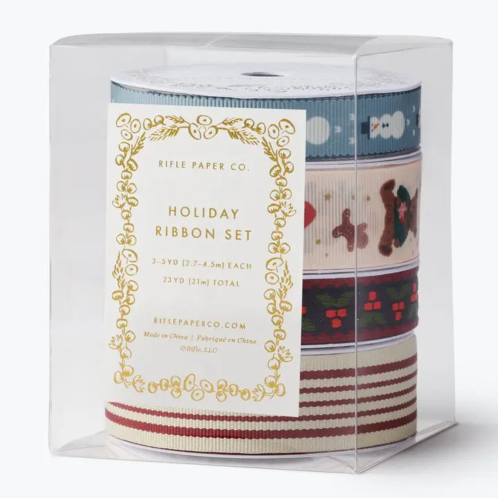 Rifle Paper Co Ribbon Set - Beary Christmas