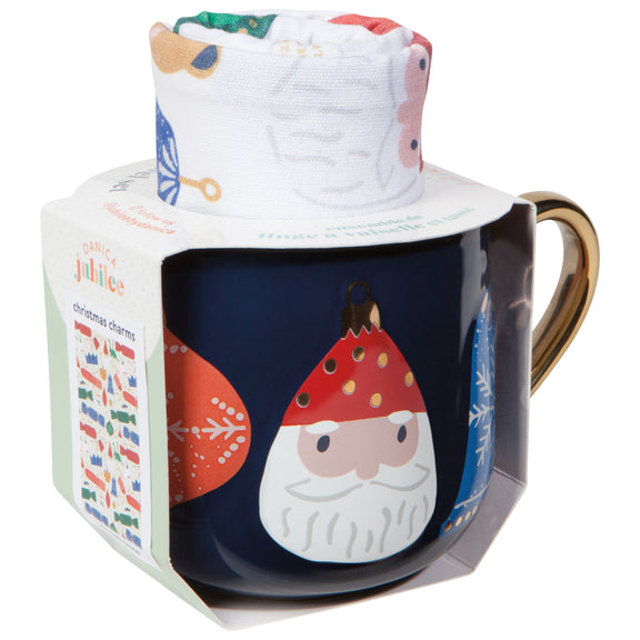 Christmas Charms Mug and Dishtowel Set