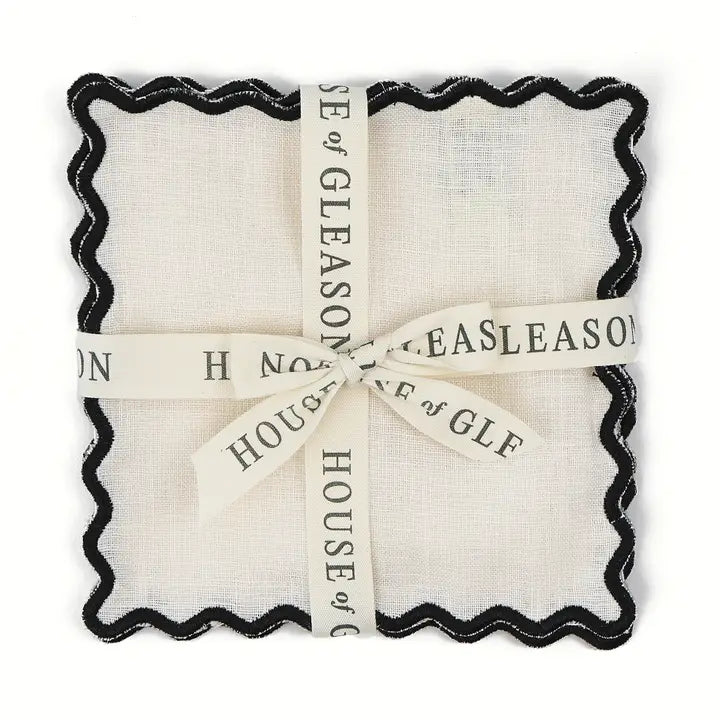 The Vivienne Cocktail Napkins - Cream