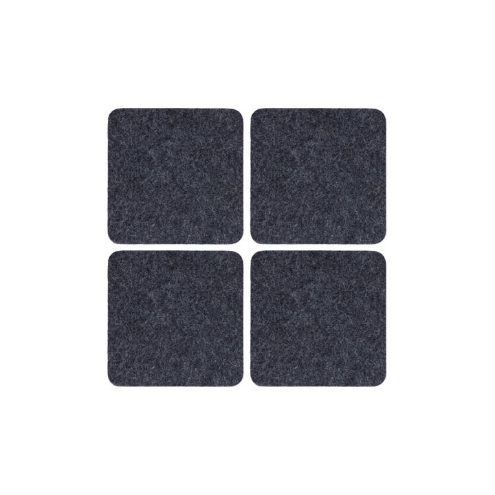 Graf Square Coaster Pack - Charcoal