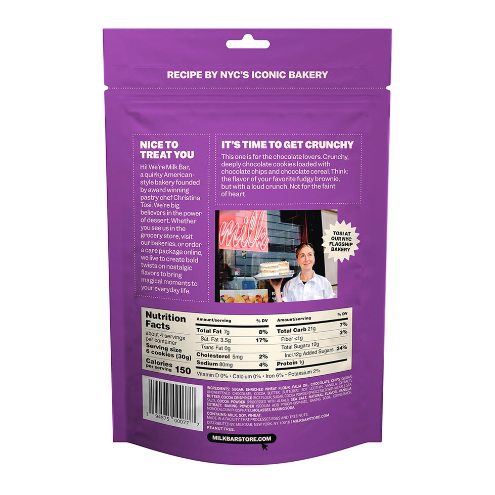 Milk Bar Super Crunchy Cookies - Double Chocolate Chip