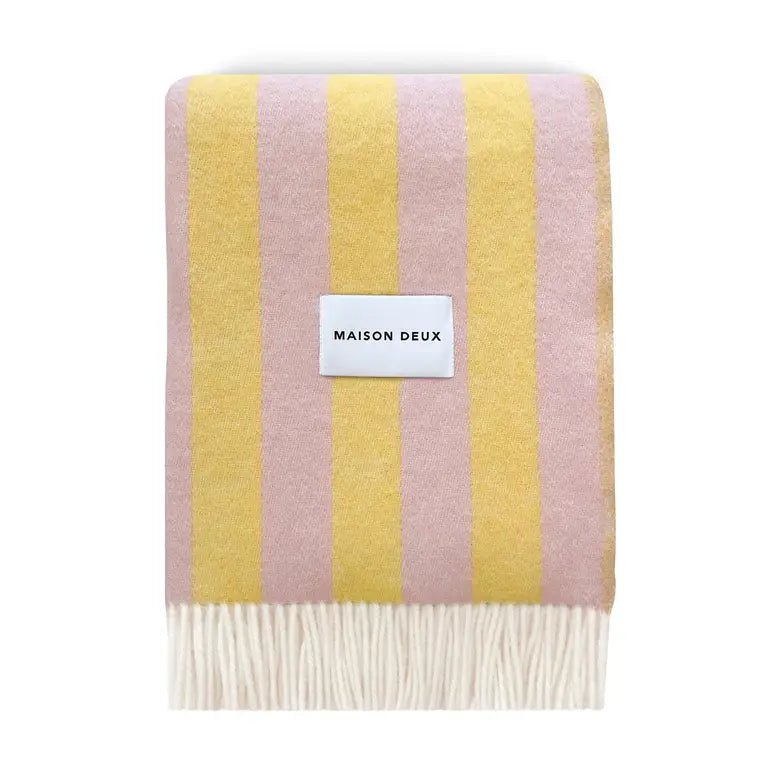 Candy Wrap Blanket -  Pink/Yellow
