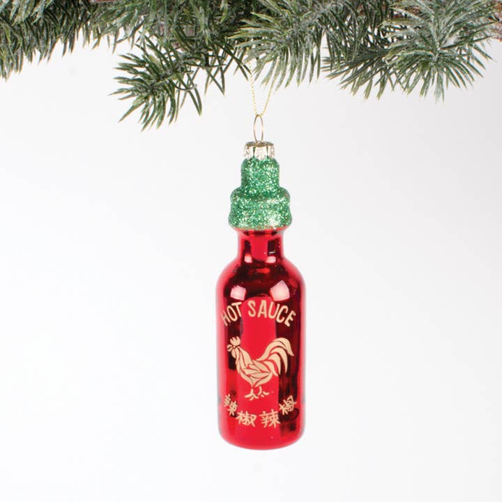 Glass Ornament - Hot Sauce