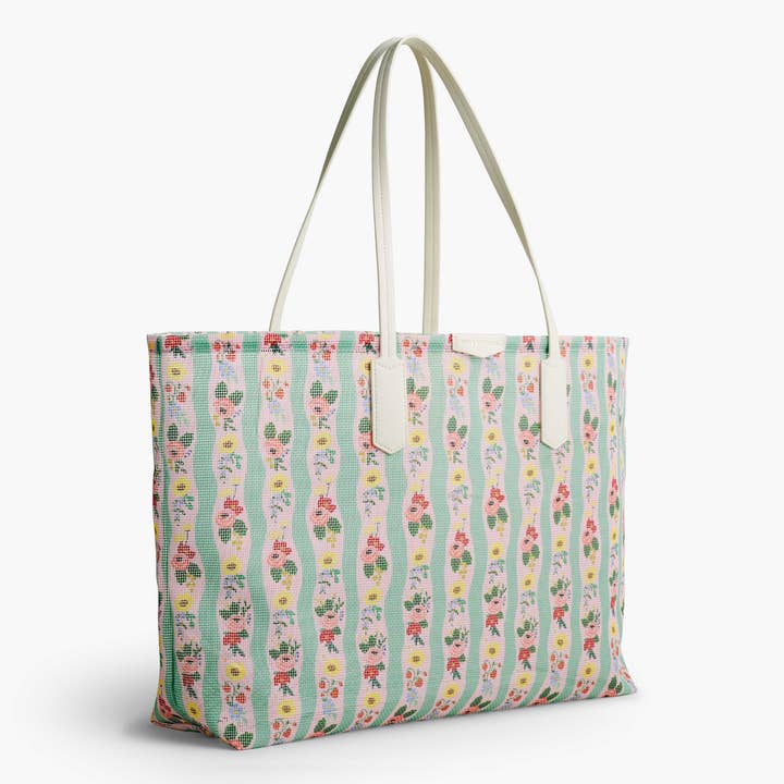 Rifle Paper Co Mesh Tote and Pouch - Climbing Roses