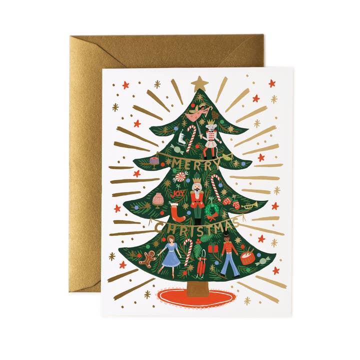 Rifle Paper Co Card - Nutcracker Tree