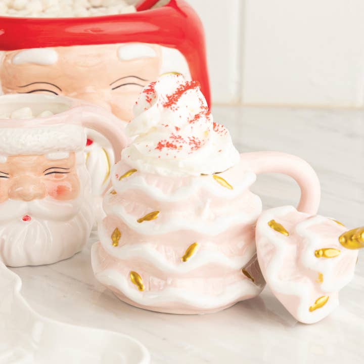 Christmas Tree Mug - Pink