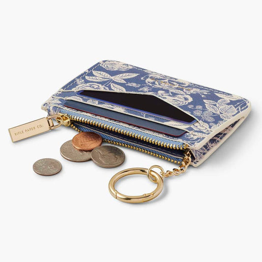 Rifle Paper Co Key Ring Card Case - English Rose