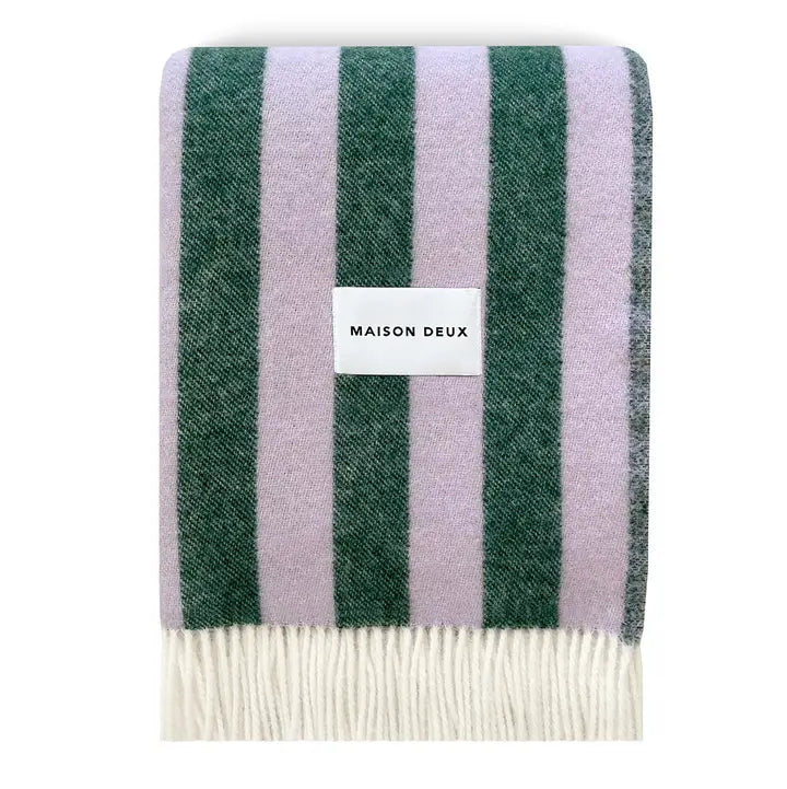 Candy Wrap Blanket -  Lilac/Green