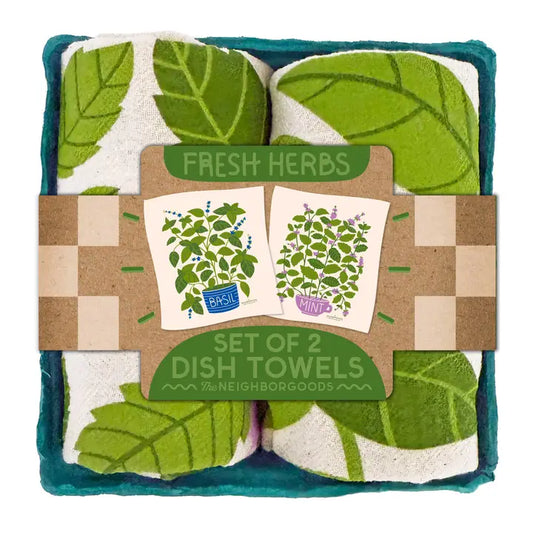 Fresh Herbs Tea Towel Set