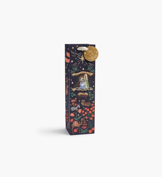 Rifle Paper Co Wine Gift Bag - Nativity