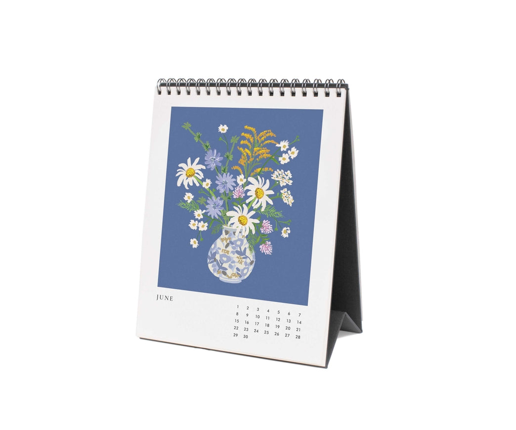 Rifle Paper Co 2025 Desk Calendar - Flower Studies